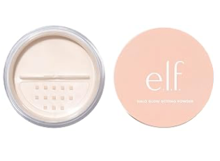 e.l.f. Halo Glow Soft Focus Setting Powder, Silky & Creates Soft Glow Without Shine, Smooths Pores & Lines, Vegan & Cruelty-Free, Light Pink