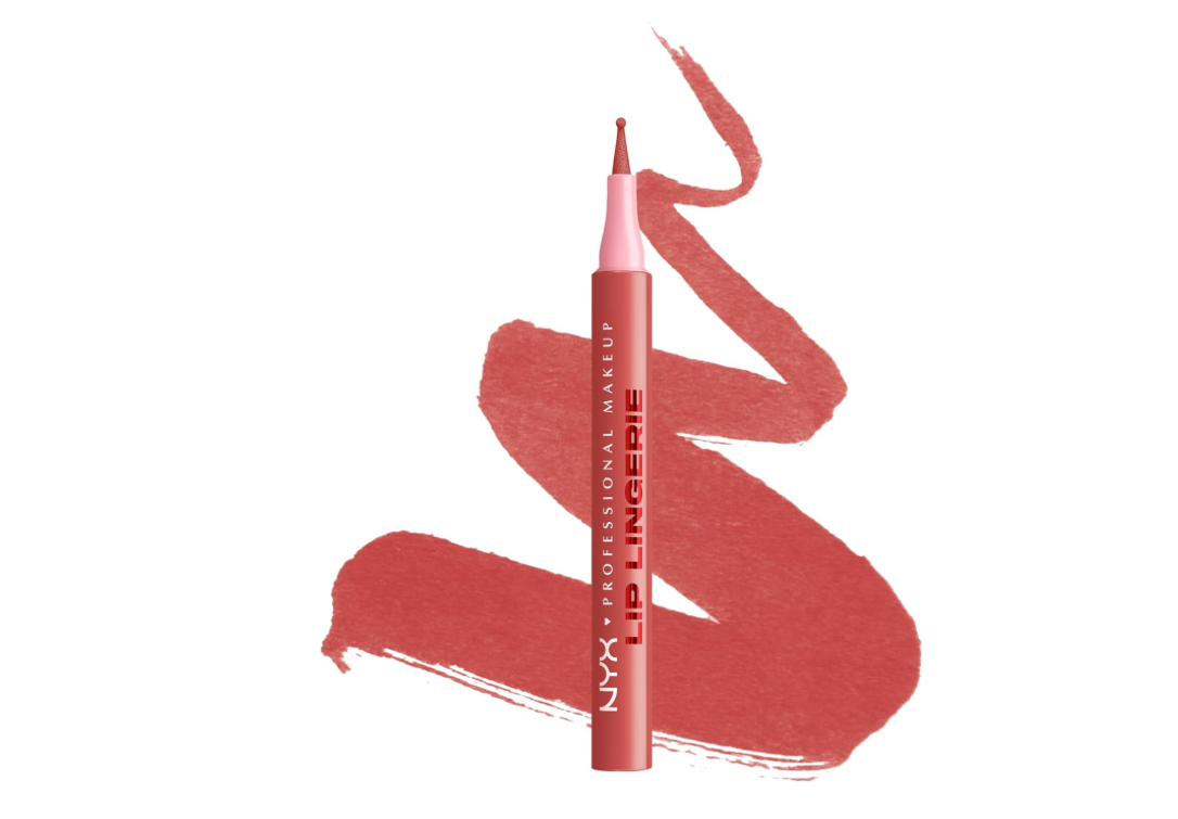 NYX PROFESSIONAL MAKEUP Lip Lingerie Liner Stain, Seamless Make Up with All-Day Color, Waterproof Lip Stain Finish - Send Nudes (Rosewood)